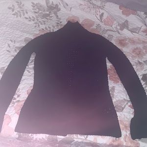 Black knit sweater (one sleeve is ripped)
